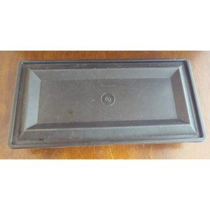 Tupperware Get Togethers Buffet Tray Server 1380 & Cover Lid 1381 Black Acrylic
